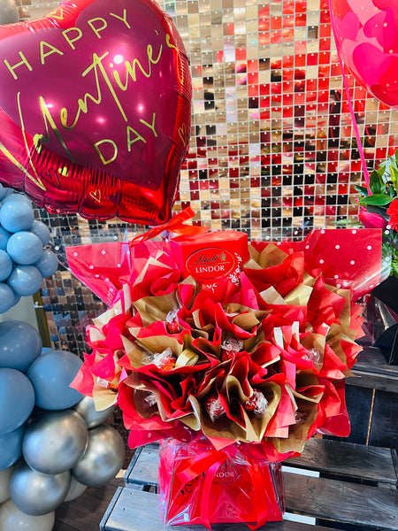 Lindt Chocolate Bouquet with Balloon