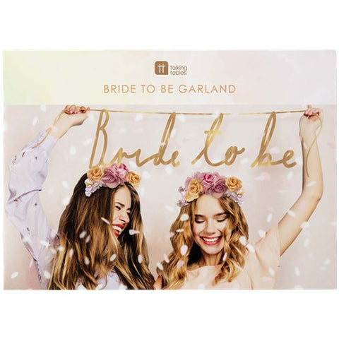 Bride To Be Rose Gold Paper Garland - 1.2m