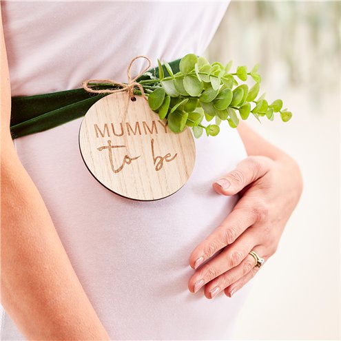 Botanical Baby Mummy To Be Sash - 180cm