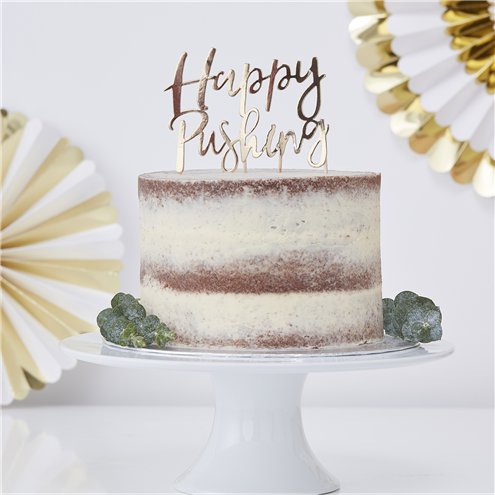 Oh Baby 'Happy Pushing' Cake Topper