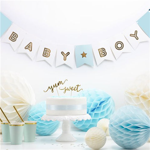 Blue Baby Boy Banner - 1.6m