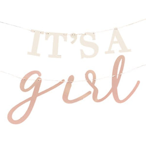 Hello Baby It's A Girl Eco Bunting