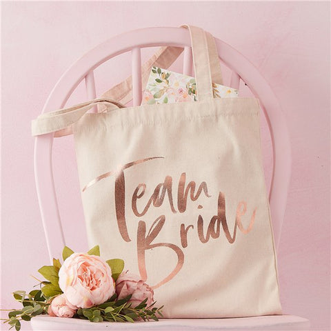 Floral Hen Party 'Team Bride' Tote Bag