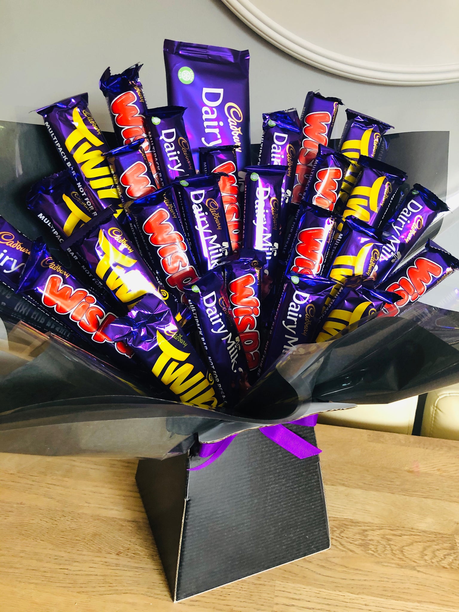 Luxury Cadbury Dairy Milk, Twirl & Wispa Chocolate Bouquet