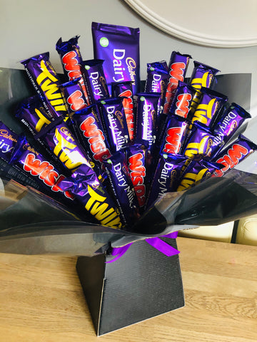 Luxury Cadbury Dairy Milk, Twirl & Wispa Chocolate Bouquet