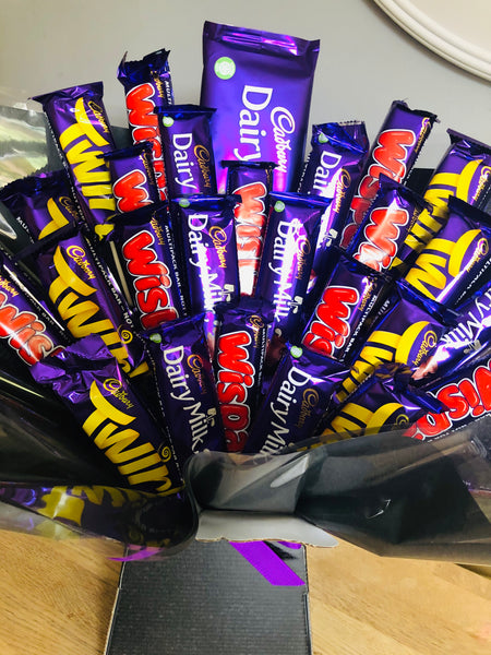 Luxury Cadbury Dairy Milk, Twirl & Wispa Chocolate Bouquet