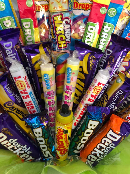 Retro Sweetie and Cadbury Mix Bouquet