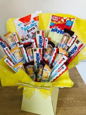 Kinder Surprise & Milky Bar Chocolate Bouquet