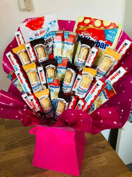 Kinder Surprise & Milky Bar Chocolate Bouquet